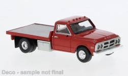 Brekina 19670 - H0 - GMC Sierra Grande Plattformwagen - rot